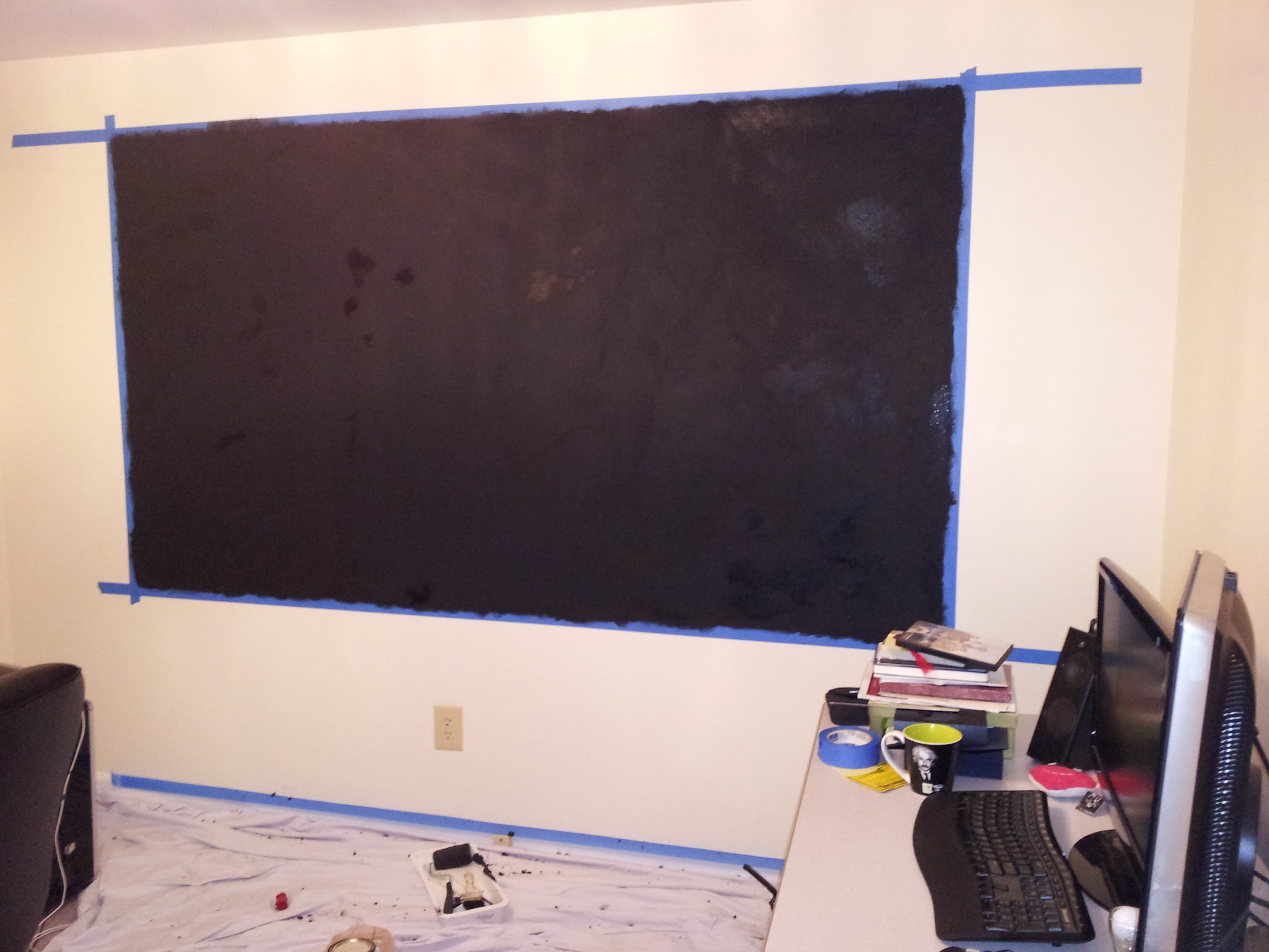 Making Our Own Blackboard Wall